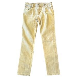 American Eagle Next Level Flex Tan Washed Slim Straight Jeans Size 30x32